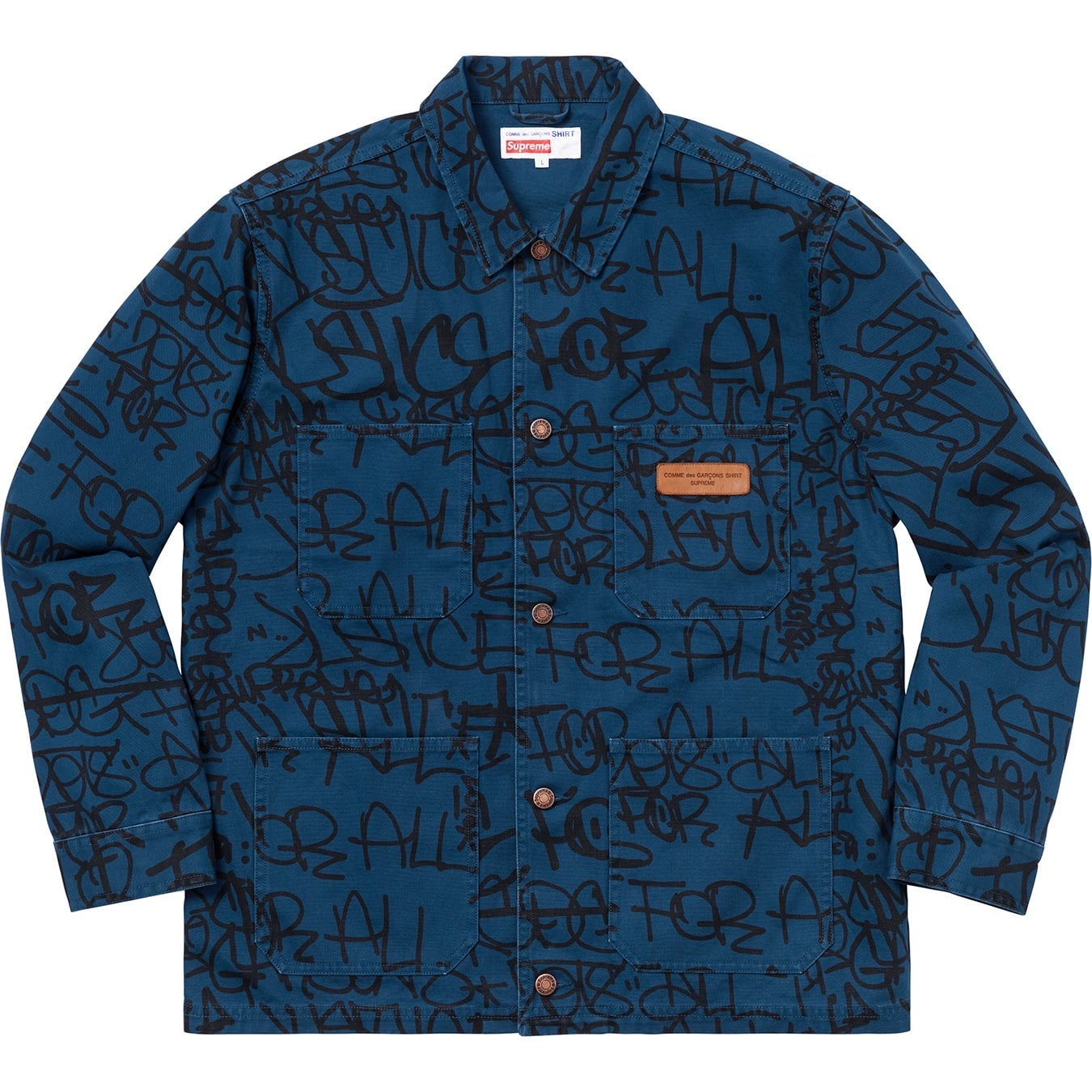 Supreme®/Comme des Garçons SHIRT® Printed Canvas Chore Coat view 4